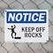Signmission Keep Off Rocks, 10 in W x Rectangle, Plastic OS-2PACK-NS-P-710-L-13828 - alternate 5